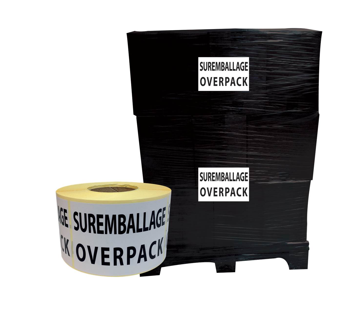 étiquettes suremballage overpack