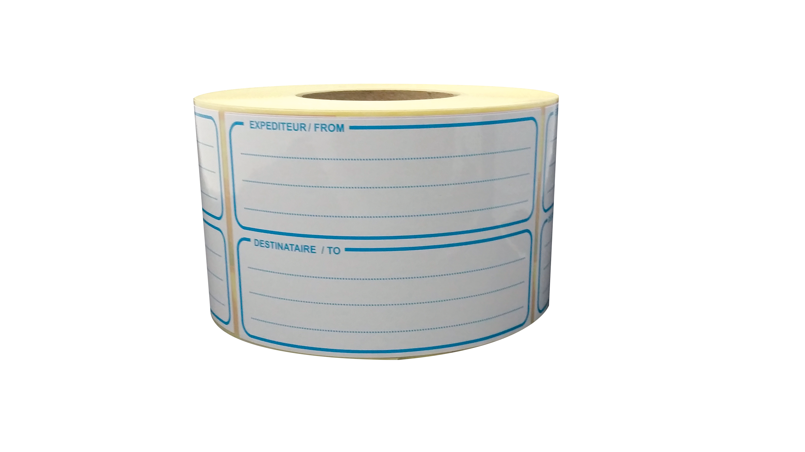 étiquettes expéditeur from - destinataire to