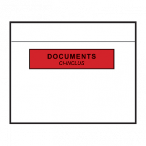 Pochettes adhésives porte-documents 228x165 mm